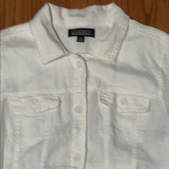 New Nicole Miller White Linen Jacket - Picture 5 of 8